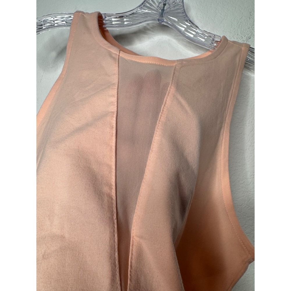 Torrid Womens‎ Light Pink Peach Mesh Inset Active Tank Top Size 0 / XL - Picture 2 of 7